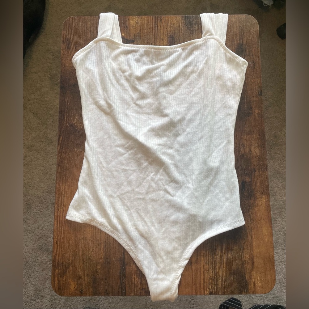 Windsor Off-White Ribbed Bodysuit